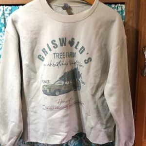 Graphic Sweatshirt with Griswold's‎ Tree Farm Design